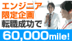 エンジニア必見!転職成功で高額60,000mile