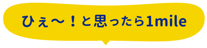 ひょえ～！と思ったら1mile