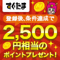 すぐたま 期間限定 ここから登録で600mile(300円相当)GET！