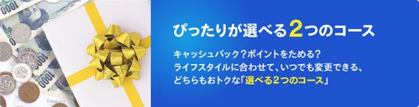 選べる還元サービス