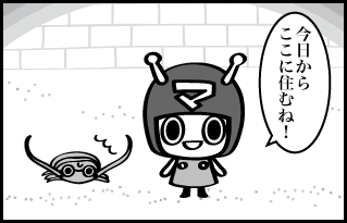 今日からここに住むね！